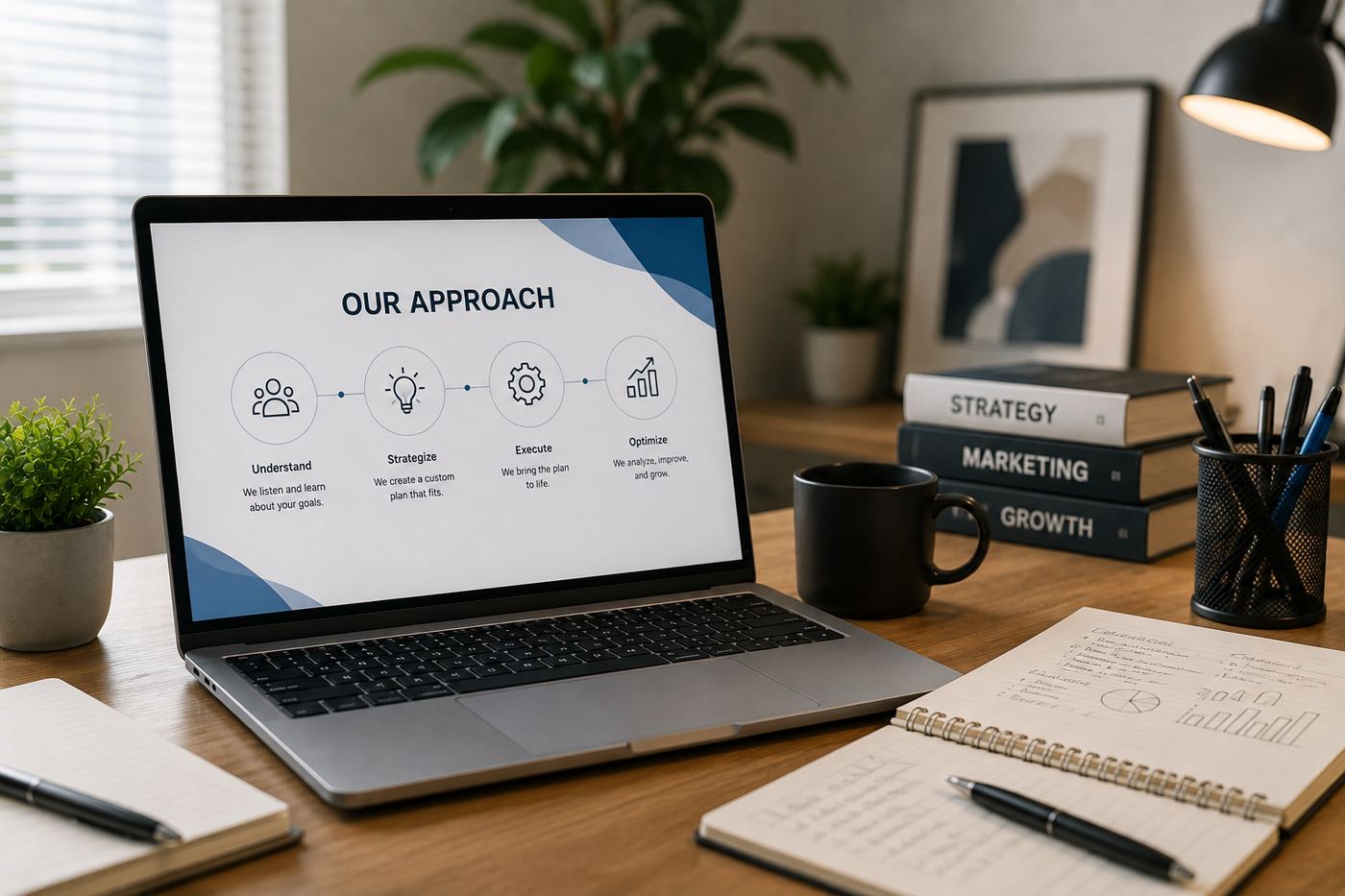 Opterra PH's four-part approach: Understand, Strategize, Execute, Optimize